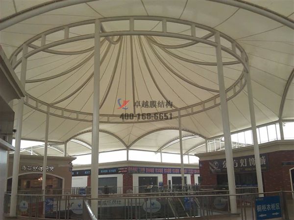 寶雞ETFE商業(yè)街走廊膜結構封閉【設計生產廠家】